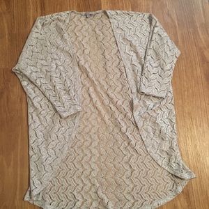 Silver metallic sweater